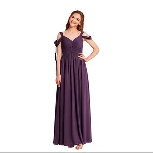 Purple bridesmaids/prom dress maxi NWT